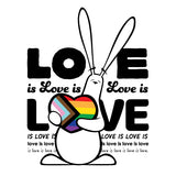 Love is Love Bunny Baby Short Sleeve Onesie