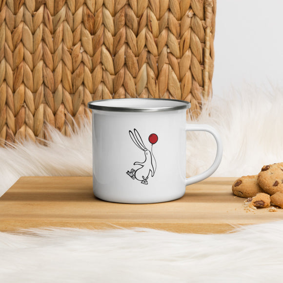 My Daily Bunny Enamel Mug